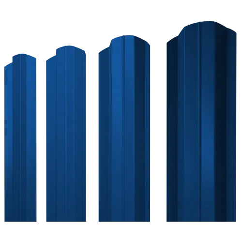 Штакетник М-образный В фигурный 0,45 PE RAL 5005 сигнальный синий