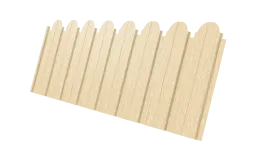 Профнастил C10B фигурный 0,45 Print Elite Milky Wood TwinColor