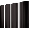 Штакетник Круглый с прямым резом Grand Line 0,45 ПЭ NL 805 серо-коричневый гефест