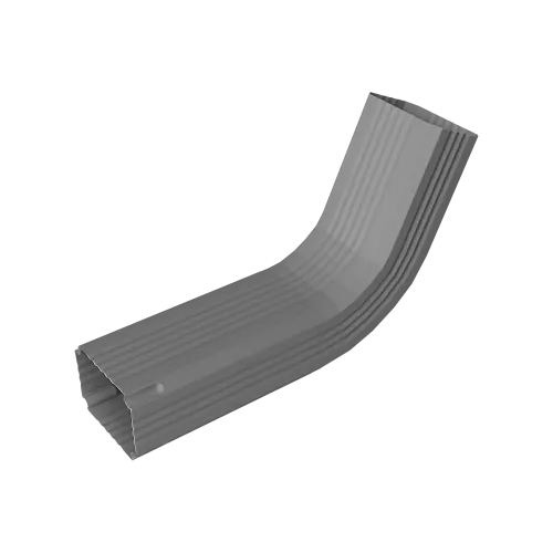 Колено трубы гофрированное Vortex в2 76х102мм RAL 7004 сигнальный серый