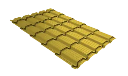 Профиль волновой Верховье квадро профи Grand Line 0,45 PE RAL 1018 цинково-желтый