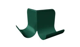 Ограничитель перелива угловой Grand Line 125/90 RAL 6005 зеленый мох