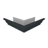 Угол желоба наружный Vortex Lite Matt 130мм RAL 7016 антрацитово-серый