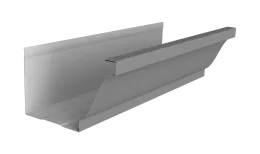 Желоб прямоугольный Vortex в2 130мм 3м RAL 9006 бело-алюминиевый