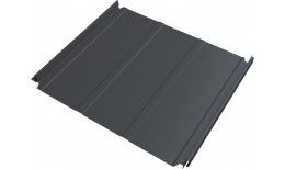 Кликфальц Double Pro Line Grand Line 0,5 Атлас с пленкой на замках RAL 7024 мокрый асфальт