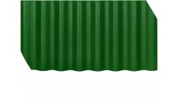 Черепица фиброцементная Тисма 40/150-8-575х1130х5,8 зеленый