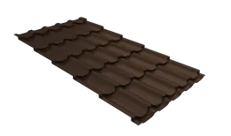 Профиль волновой квинта плюс 0,45 Drap TwinColor RAL 8017 шоколад