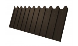 Профнастил С8A v02 фигурный Grand Line 0,5 Satin Matt TX RR 32 темно-коричневый