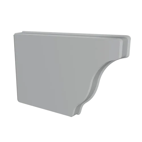 Заглушка желоба левая Vortex в2 130мм RAL 7004 сигнальный серый