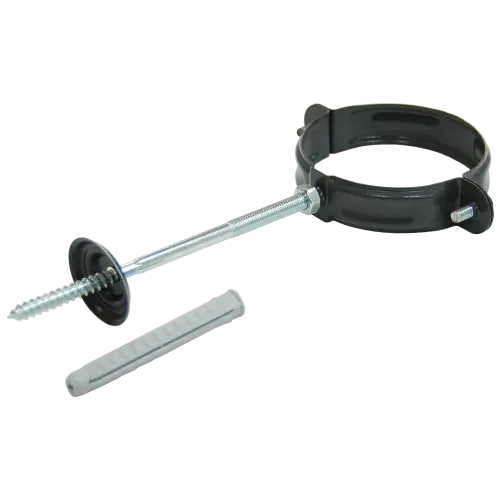 Хомут трубы 100 мм RAL7024 мокрый асфальт