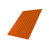 Профнастил С8A v02 Grand Line 0,45 PE с пленкой RAL 2004 оранжевый