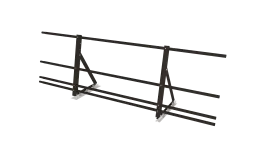 Ограждение кровельное со снегозадержателем на фальц Optima 0,65х2м RR 32