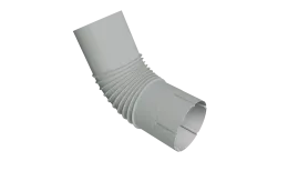 Колено трубы Vortex Проект 146мм RAL 9006 бело-алюминиевый