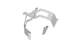 Крепление трубы для гофры на дерево Vortex в2 RAL 9006 бело-алюминиевый