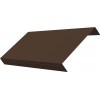 Ламель обратная 150 жалюзи Texas 0,45 Drap TwinColor с пленкой RAL 8017 шоколад