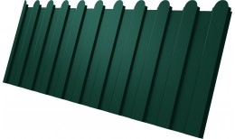 Профнастил С8A v02 фигурный Grand Line 0,45 Drap с пленкой RAL 6005 зеленый мох