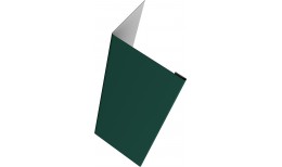Нащельник (для калиток и ворот) 25х35 жалюзи Milan, Tokyo, Palermo 0,45 Drap с пленкой RAL 6005 зеленый мох (L1,68)