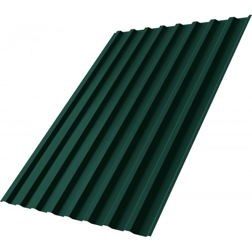 Профнастил С20B Grand Line 0,5 Satin Matt с пленкой RAL 6005 зеленый мох