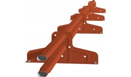 Снегозадержатель Стандарт Т4 d 40х20 RAL 8004 (3м)