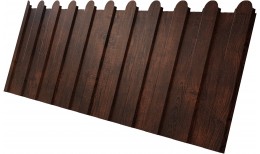 Профнастил С8A v02 фигурный Grand Line 0,4 Print Premium Cherry Wood Dark FTC