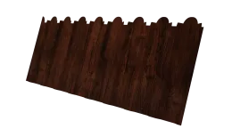 Профнастил С20B фигурный 0,45 Print Elite Cherry Wood TwinColor