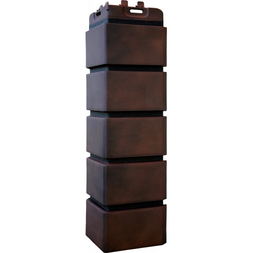 Угол Grand Line Клинкерный кирпич Design Plus кофе с черным швом