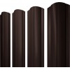 Штакетник Круглый фигурный Grand Line 0,5 Drap RAL 8017 шоколад