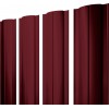 Штакетник Круглый с прямым резом Grand Line 0,45 Drap ТР RAL 3005 красное вино