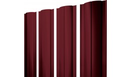 Штакетник Круглый с прямым резом Grand Line 0,45 Drap ТР RAL 3005 красное вино