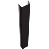 Крепежная планка нижняя для забора жалюзи Техас Grand Line 0,45 ПЭ RAL 9005 черный (1,8м)