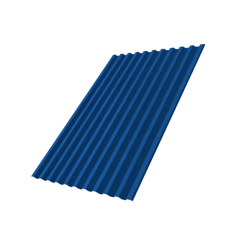 Профнастил С21R 0,45 PE lite с пленкой RAL 5005 сигнальный синий