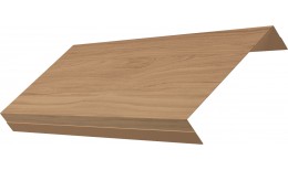 Ламель обратная 125 жалюзи Texas 0,45 Print Elite с пленкой Honey Wood TwinColor