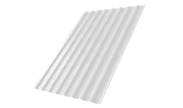 Профнастил С20B 0,5 PE с пленкой RAL 9003 сигнальный белый