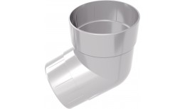 Колено трубы 45 град. Дизайн 100 ПВХ Grand Line белое (RAL 9003)