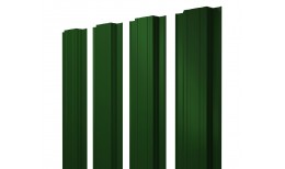 Штакетник Прямоугольный с прямым резом 0,45 PE-Double RAL 6005 зеленый мох