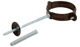 Хомут трубы 100 мм RAL 8017 шоколад