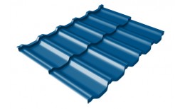 Профиль волновой модульный квинта Uno Grand Line c 3D резом 0,45 PE RAL 5005 сигнальный синий