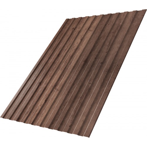 Профнастил С8A v01 Grand Line 0,45 Print Premium с пленкой Almond Wood Fresh