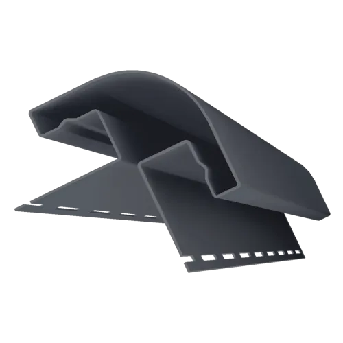 Планка радиусная Grand Line Decor Premium Acryl графит (3,0м)