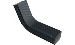 Колено трубы гофрированное боковое левое Vortex Lite 76х102мм Matt RAL 7016 антрацитово-серый