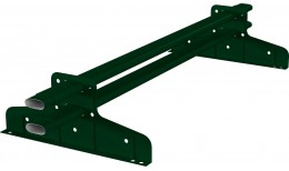 Снегозадержатель Стандарт Т4 d 40х20 RAL 6005 (1м)