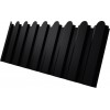 Профнастил С20A фигурный Grand Line 0,5 Satin Matt RAL 9005 черный