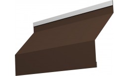 Ламель жалюзи Milan new 0,5 Satin Matt с пленкой RAL 8017 шоколад