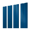 Штакетник Twin с прямым резом 0,4 PE RAL 5005 сигнальный синий