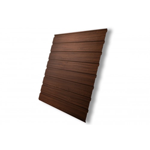 Профнастил C10B 0,45 Print Elite Choco Wood TwinColor