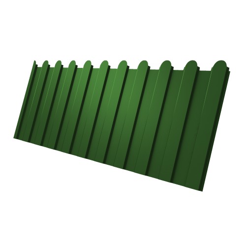 Профнастил С8A v02 фигурный Grand Line 0,45 PE RAL 6002 лиственно-зеленый