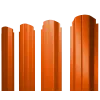 Штакетник П-образный А фигурный 0,45 PE RAL 2004 оранжевый