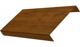 Ламель обратная 150 жалюзи Texas 0,45 Print Elite с пленкой Golden Wood TwinColor
