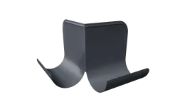 Ограничитель перелива угловой Grand Line 125/90 RAL 7024 мокрый асфальт