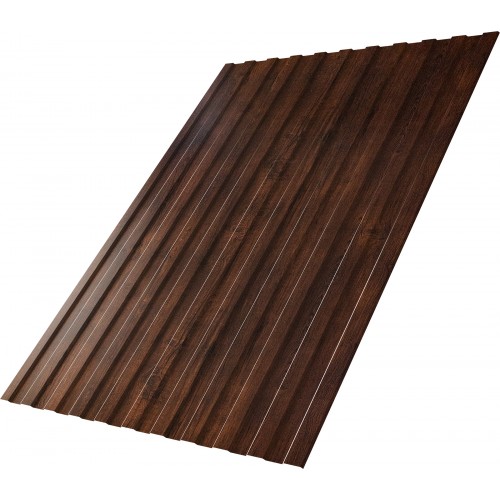 Профнастил С8A v01 Grand Line 0,45 Print-Double Premium c пленкой Cherry Wood Dark F